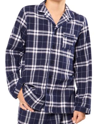 Unisex Brushed Twill Pajamas in Oxford Tartan - Little Kid, Big Kid