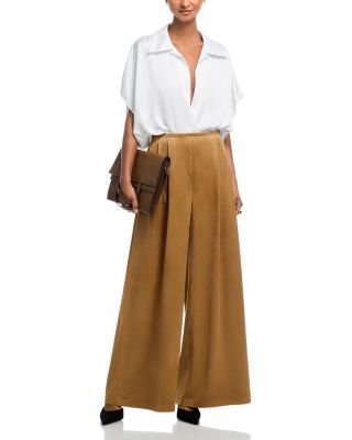 Pleated Wide Leg Pants