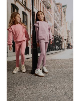 Girls' Long Sleeved Sweatshirt & Leggings Set - Little Kid