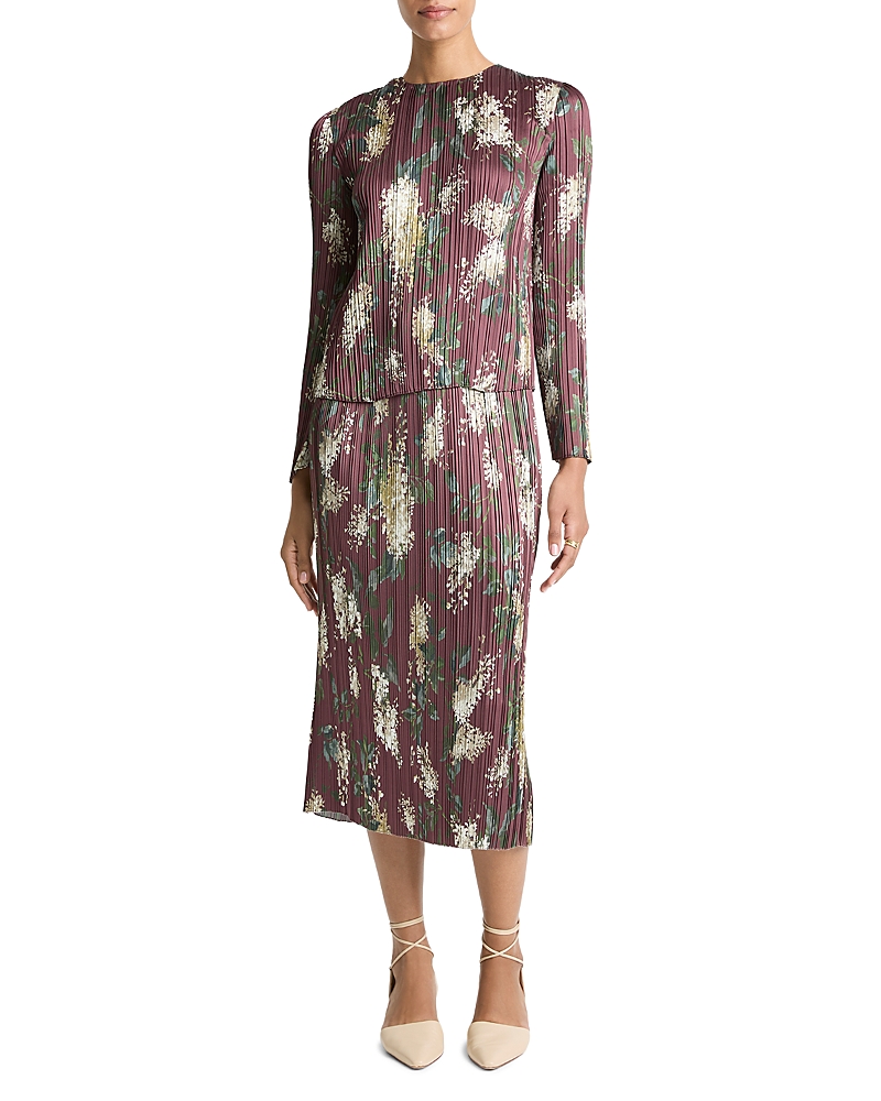 Vince Lilac Pleated Skirt