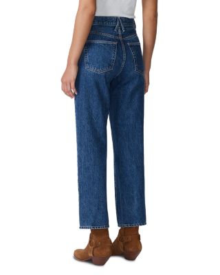 London Crop High Rise Straight Jeans in Forbidden Love