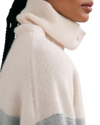 Flora Stripe Button Neck Sweater