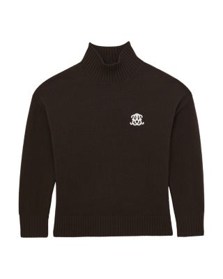 Curtis Embroidered Knitted Stand Neck Jumper Sweater