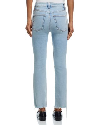 The Reboot Mid Rise Crop Jeans in Tribute Raw Fray