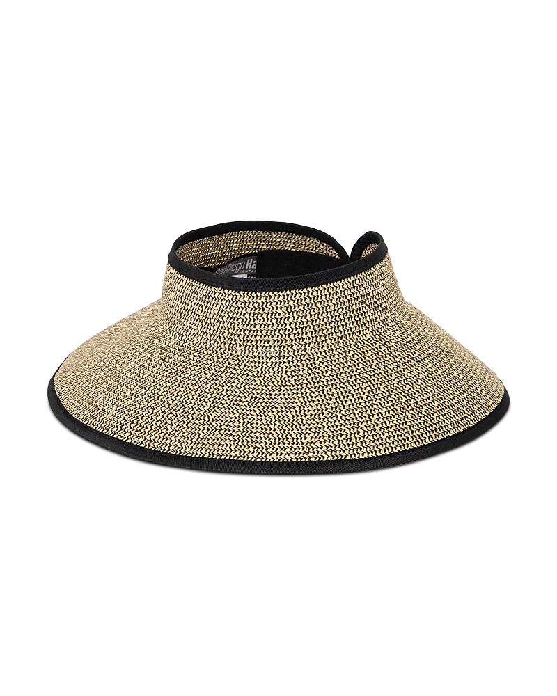 Aqua San Diego Hat Company Roll Up Visor · OS