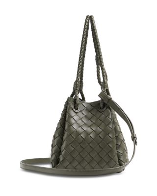 Parachute Intrecciato Leather Shoulder Bag