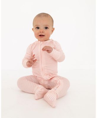  Girls' Peony Stripe Bamboo Sleeper - Baby