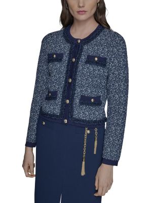 Ruffle Trim Cardigan