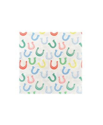  Yeehaw Cowboy Horseshoe Print Petite Paper Napkins, Set of 16