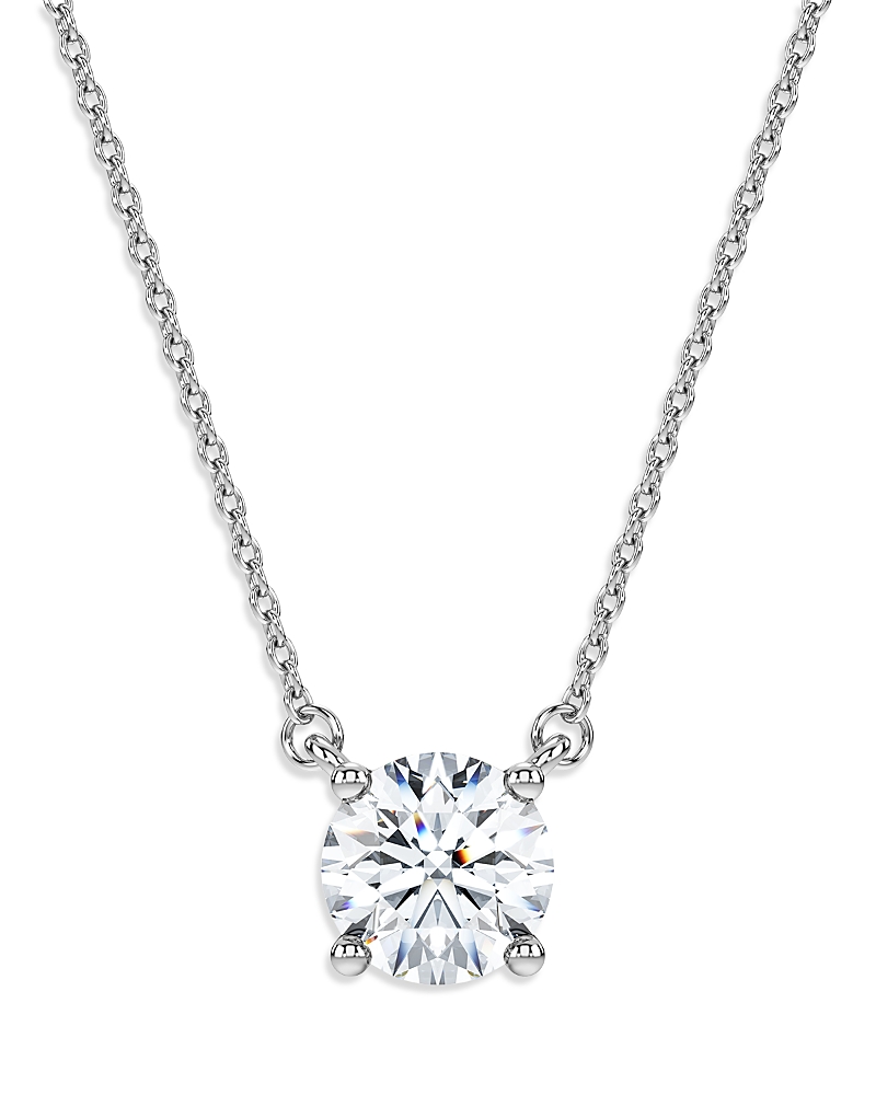 Swarovski Eternity Certified Lab Grown Diamond Solitaire Pendant Necklace, 15.87-17.87