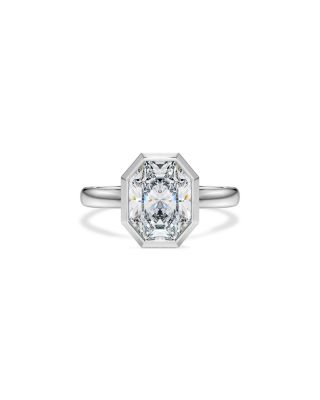 Octagon Certified Lab Grown Diamond Bezel Ring