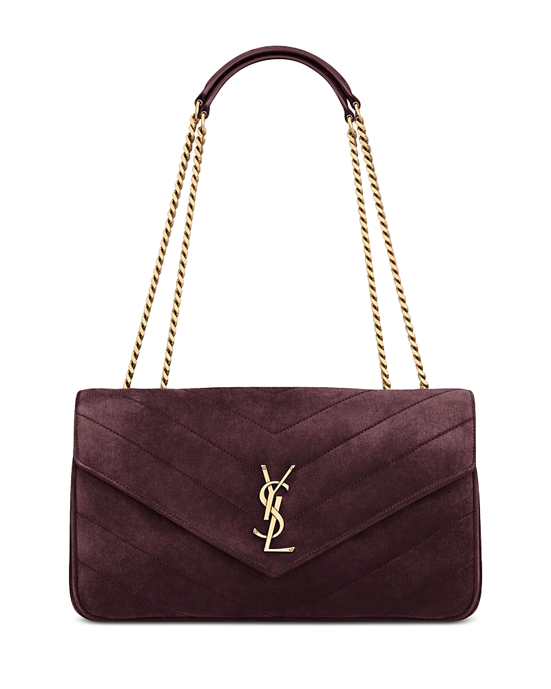 Saint Laurent Loulou Medium in Matelass Suede · OS