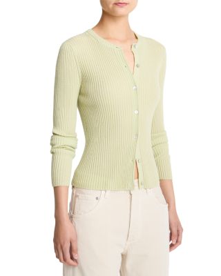 Cashmere & Silk Ribbed Cardigan 