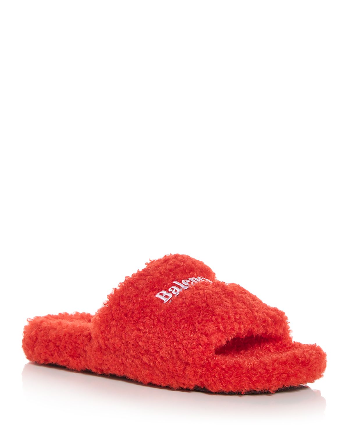 Balenciaga Women's Furry Slide Slippers