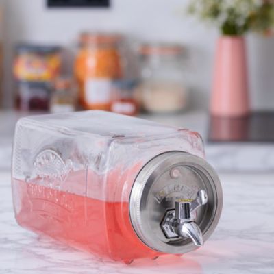 Glass Fridge Dispenser, 120 Oz.