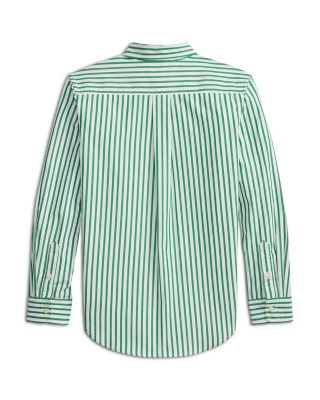 Boys' Striped Cotton Poplin Shirt - Big Kid
