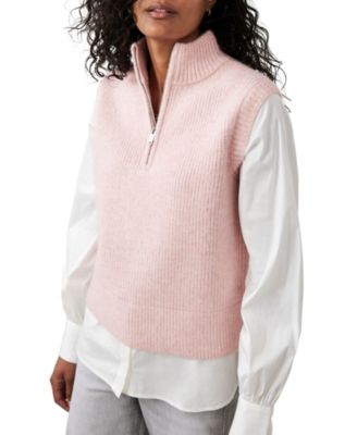 Women's Cotton Blend Layered Tank Top Sweater