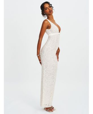  Adelaide Beaded Sequin Net Bodycon Gown