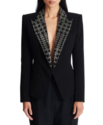 Embroidered 6-Button Jacket