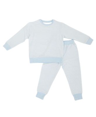  Boys' Seaside Stripe Little Lounger Bamboo Sweatsuit - Baby, Little Kid