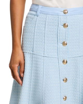 Birdseye Tweed Skirt