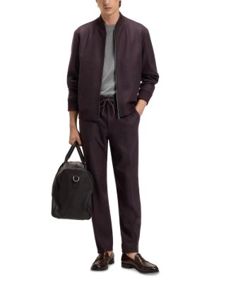 Perin Tapered Fit Tech Flannel Jersey Jogger Pants