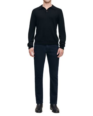 Long Sleeve Knit Polo Sweater