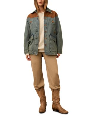 Ridge Back Denim Suede Jacket