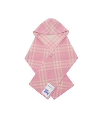 Check Wool Hooded Scarf