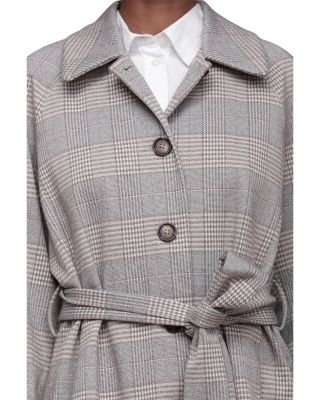 Knit Jacquard Topper Coat
