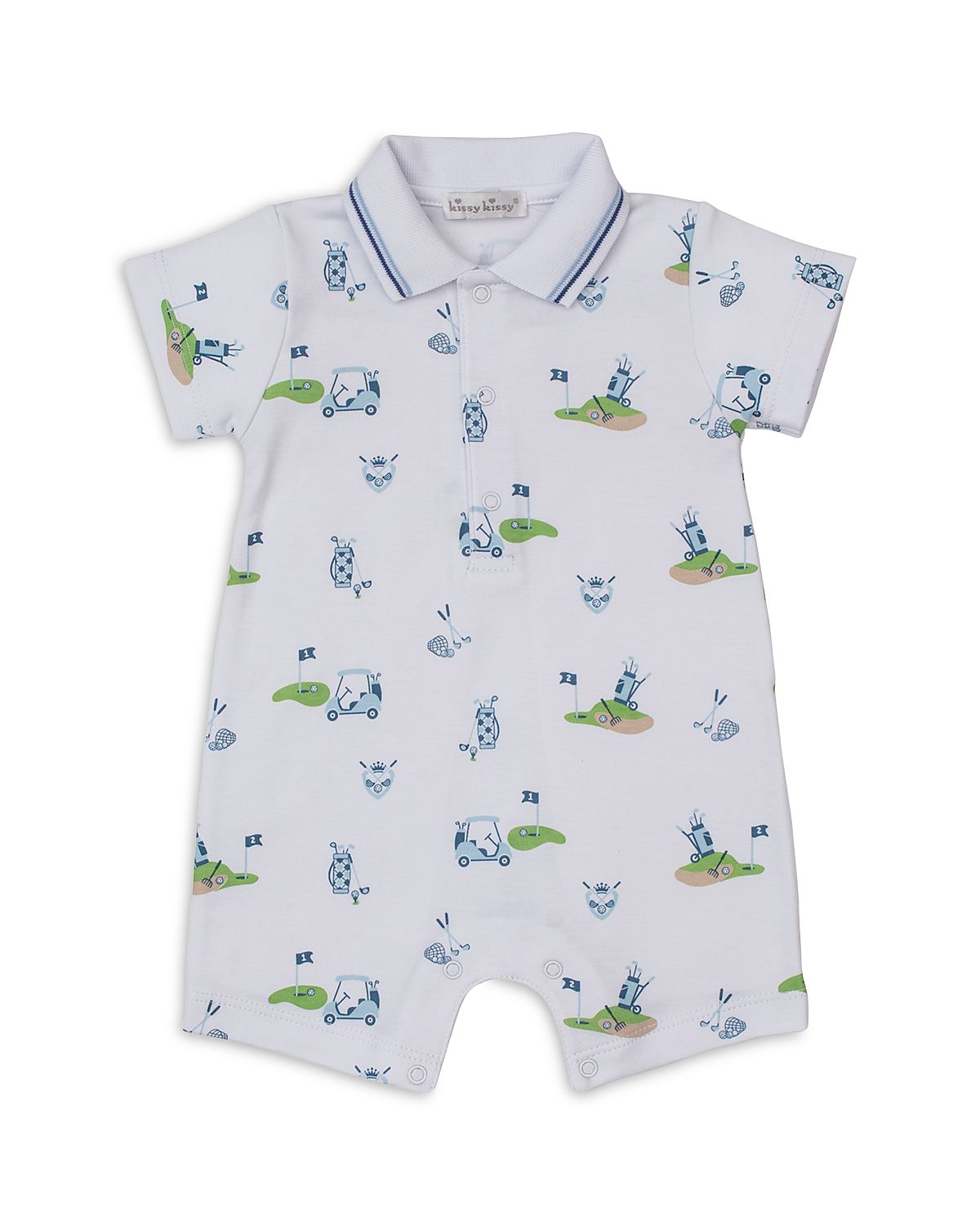 Kissy Kissy Boys' Golf Print Short Playsuit Romper - Baby