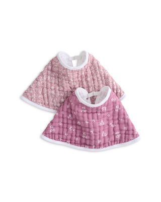  Floral Muslin Burpy Bibs, 2 Pack