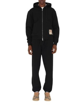 Check Label Cotton Jogging Pants