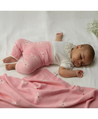 Girls' Daisy Knit Blanket - Baby