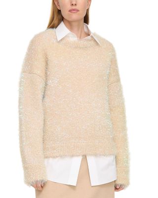 Iridescent Tinsel Pullover Sweater