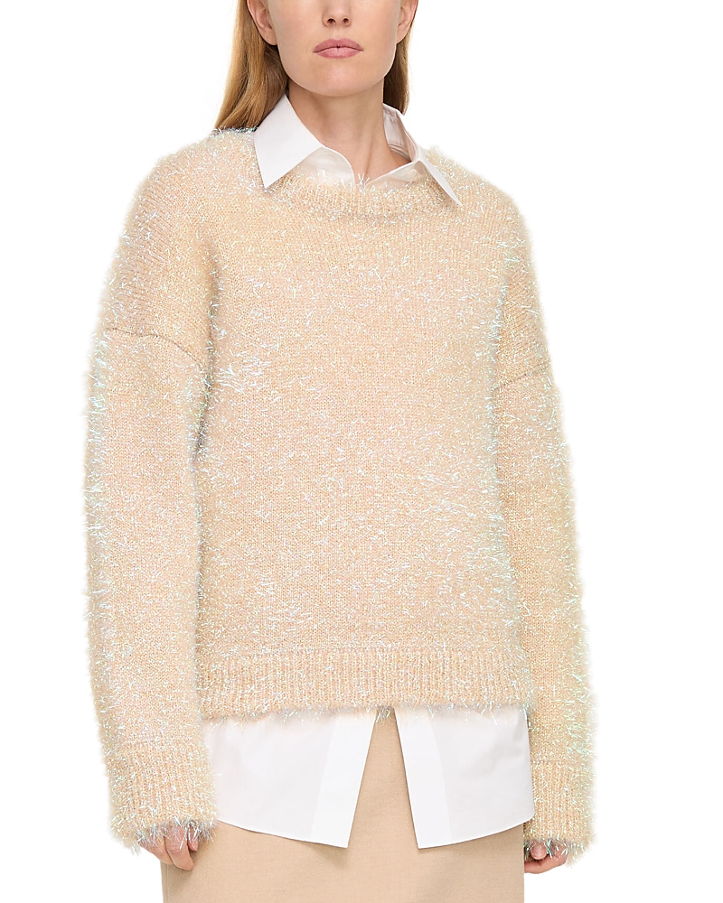 Lafayette 148 New York Iridescent Tinsel Pullover Sweater