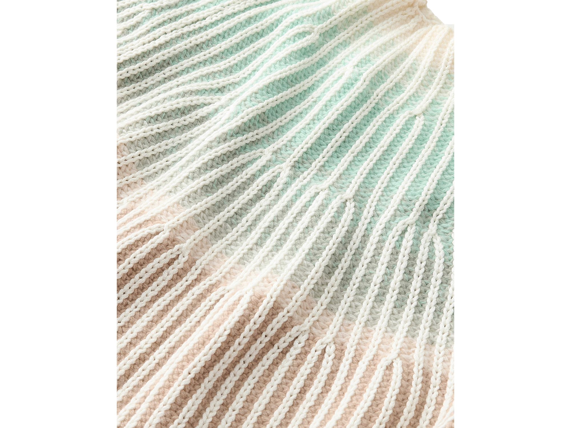 Cashmere Gradient Funnel Neck Sweater — Image 4