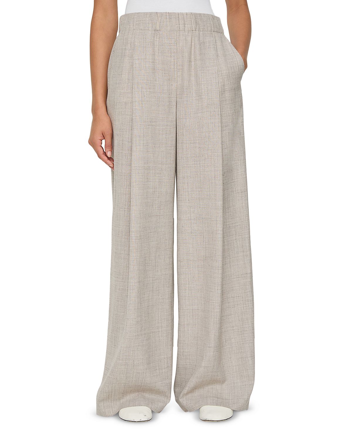 Lafayette 148 New York Astor Wide Leg Pleat Pants