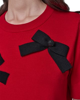 Short Sleeve Bow Sweater