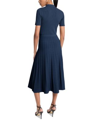 Fit & Flare Polo Midi Dress