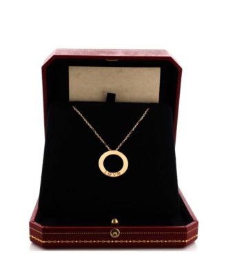  Love Pendant Necklace 18K Rose Gold, 16.5"