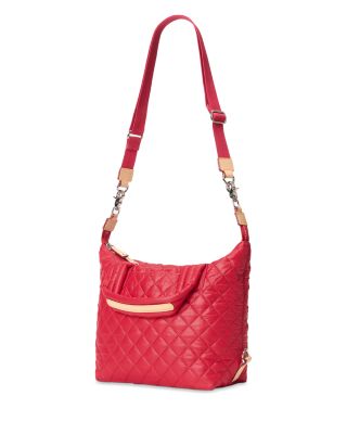 Small Quilted Nylon Sutton Deluxe Top Handle Bag 