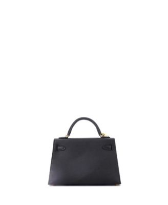 Kelly 20 Handbag Black Epsom with Gold Hardware