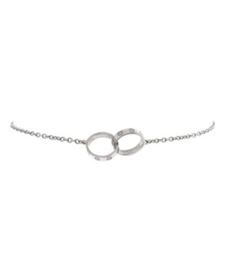  Love Interlocking Bracelet 18K White Gold