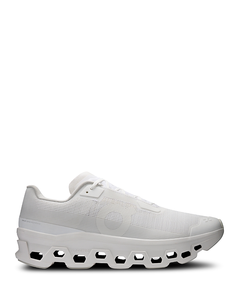 On Men's Cloudmonster Void Sneakers in White/White