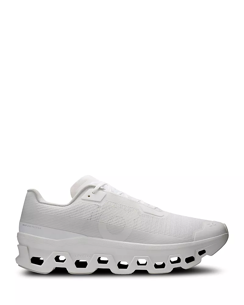 On Men's Cloudmonster Void Sneakers in White/White