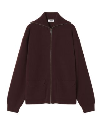  Cashmere Zip Cardigan