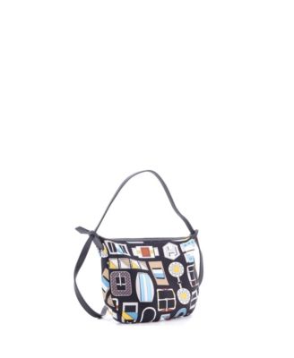 Sursoie To Go Pouch Printed Silk and Leather