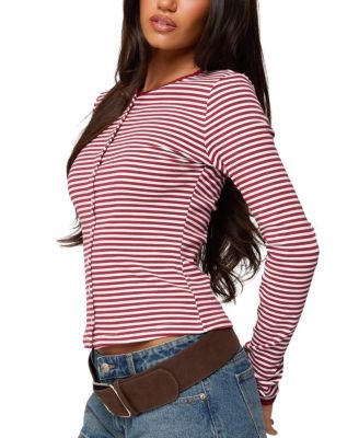  Rayla Striped Button Up Top