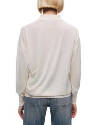  Relaxed Polo Knit Sweater